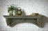 Primitive Country Mantle Shelf Distressed Aged Gray Vintage Look - The Primitive Pineapple Collection