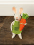Primitive/Country Felt Easter Bunny Apron & Carrot Ornie - The Primitive Pineapple Collection