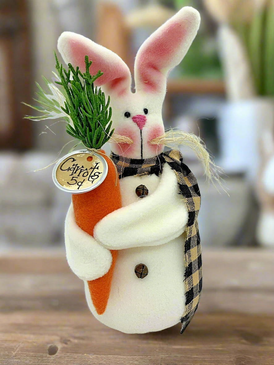 Primitive Handmade Spring "Clover" Bunny/Rabbit Doll Shelf Tuck Farmhouse - The Primitive Pineapple Collection