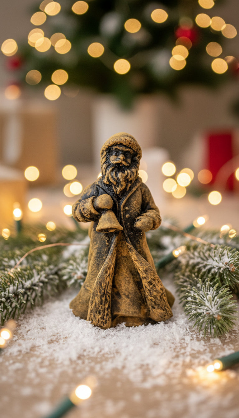 Primitive/Colonial Scented Blackened Beeswax St Nicholas/Santa Figure - The Primitive Pineapple Collection