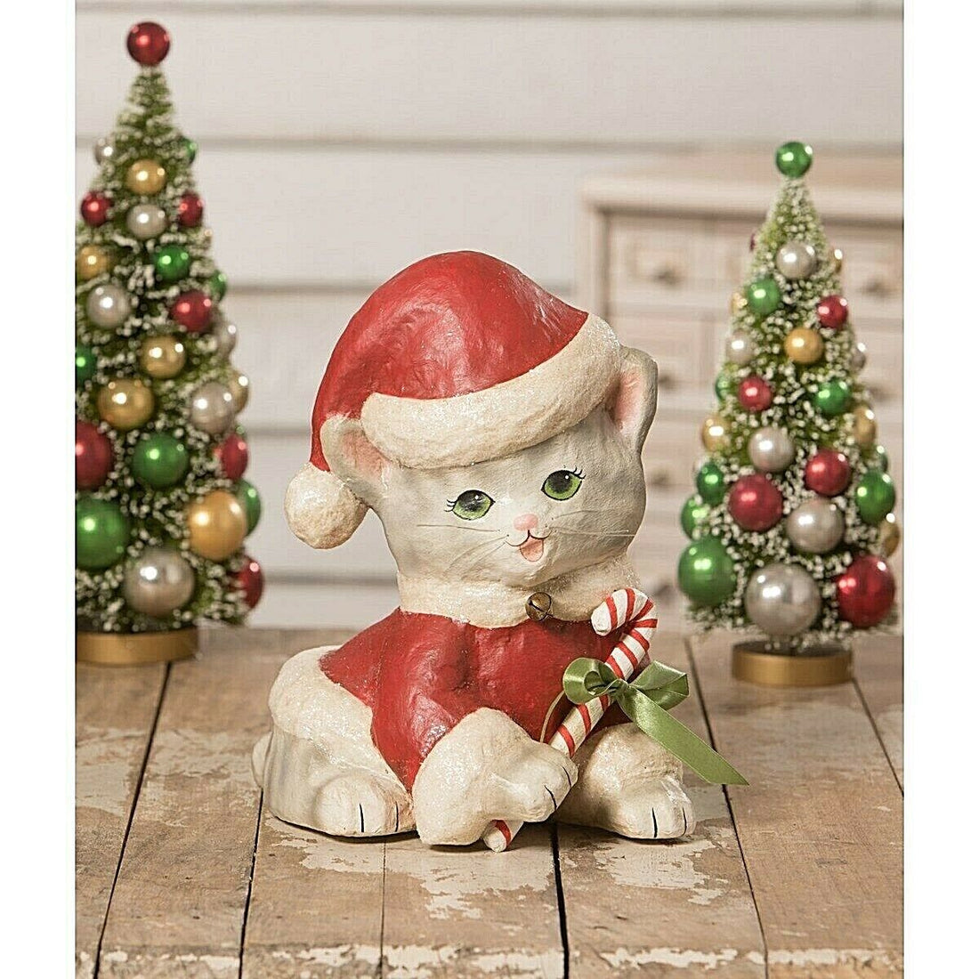 Bethany Lowe Christmas Santa Kitty TJ0181 - The Primitive Pineapple Collection