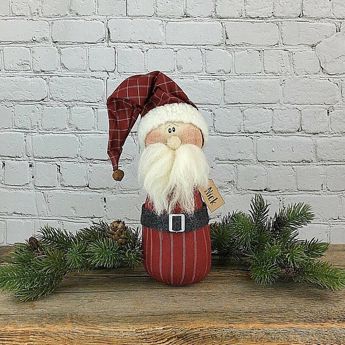 Honey and Me Christmas Nick the Whimsy Santa C20374 - The Primitive Pineapple Collection
