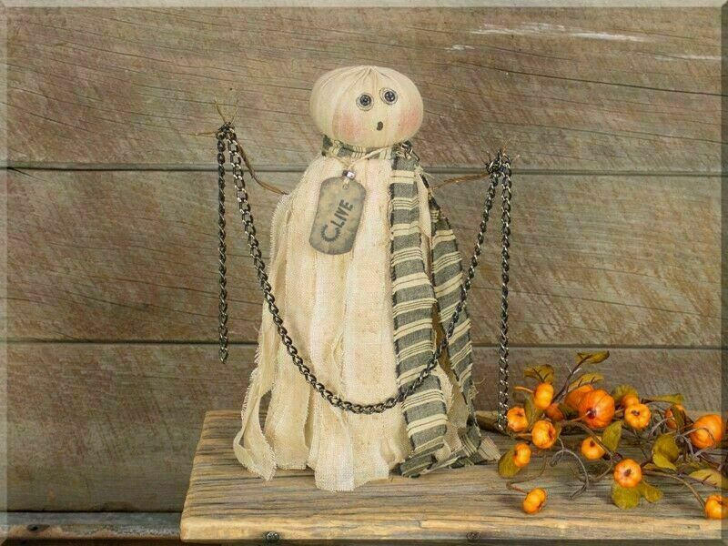 Honey and Me Halloween Clive Salvage Ghost w/ Chains F170301 - The Primitive Pineapple Collection