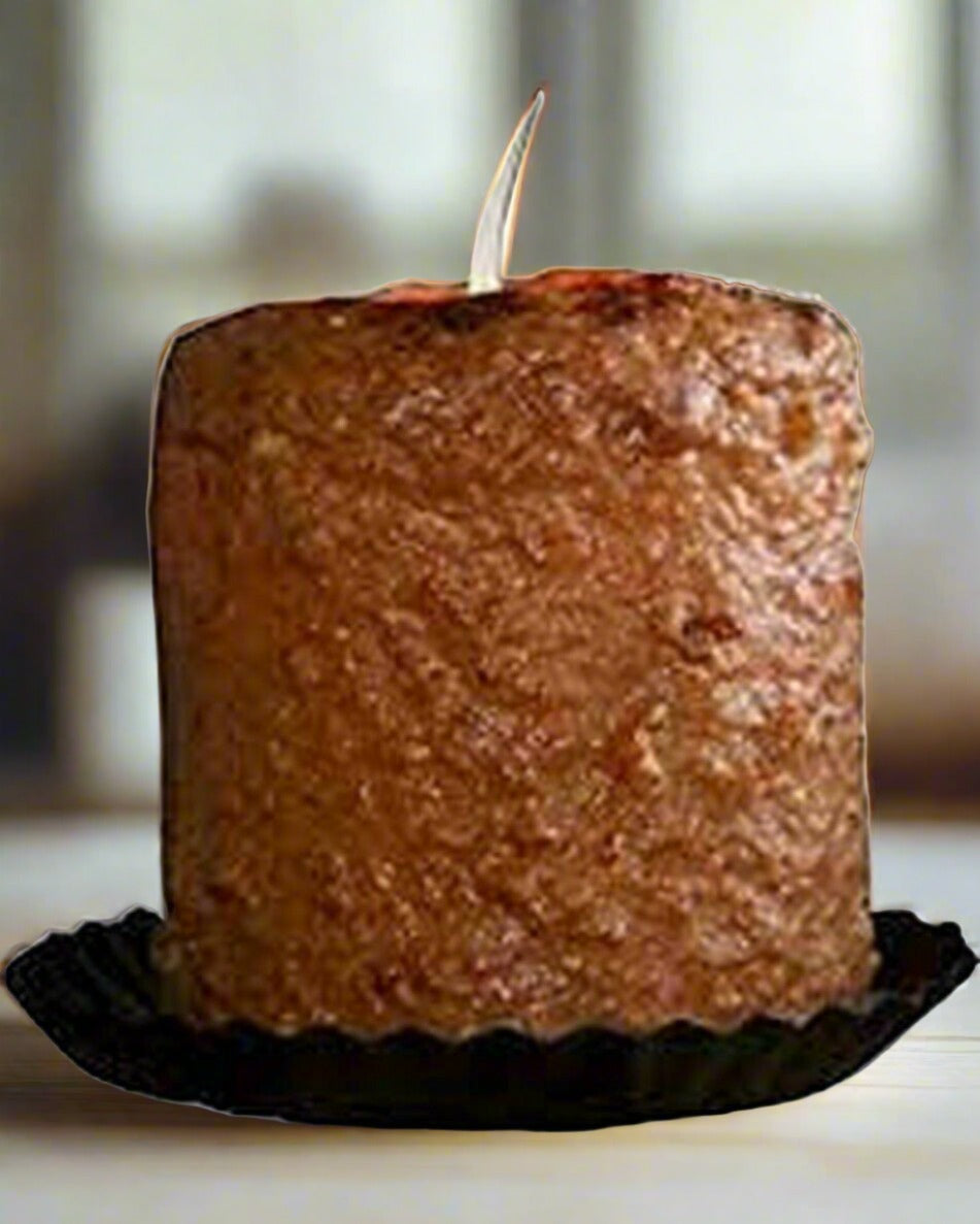 Primitive/Country Handcrafted Electric Hearth Candle Cinnamon Buns 5" x 4&