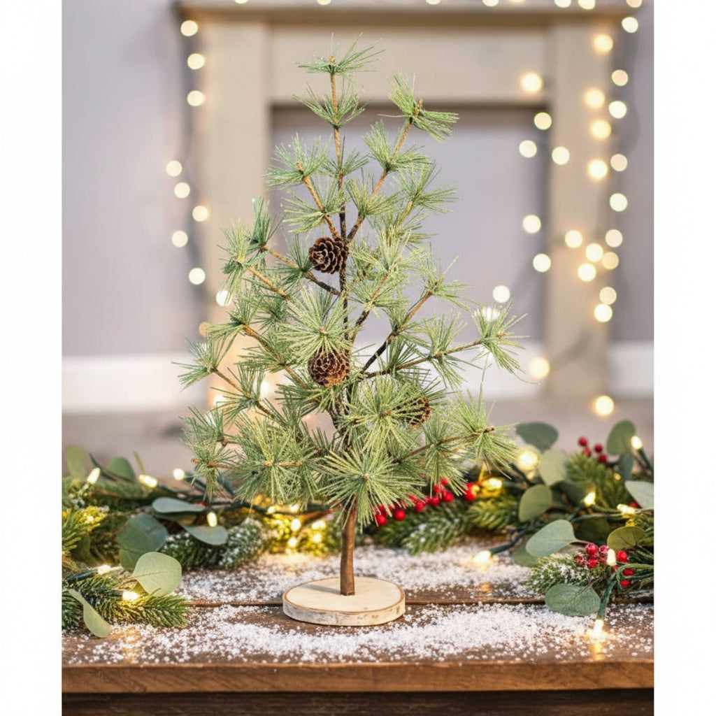 Primitive Rustic Christmas Icy Pine Tree 2 sizes Country Crafts - The Primitive Pineapple Collection