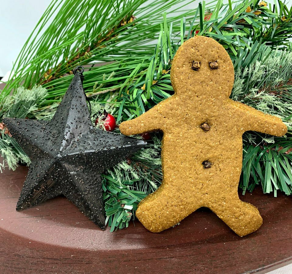 Primitive SCENTED 5&quot; Christmas Baked Dough Gingerbread Boy Homestead Early - The Primitive Pineapple Collection