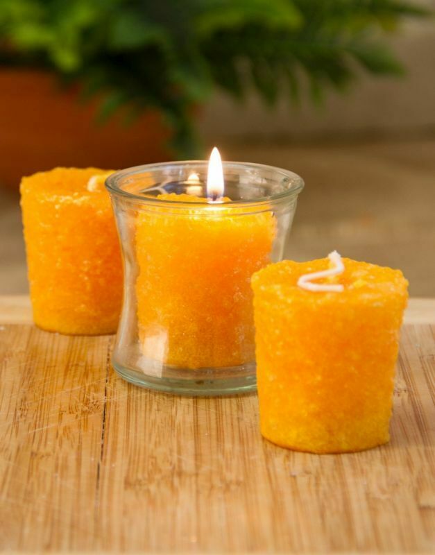 Primitive/Country Handmade Warm Glow Candles 3 Pack Votive Candles - The Primitive Pineapple Collection
