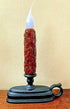 Primitive/Country Battery Window Candle Timer/Flicker Mode Silicone Dip Cinnamon - The Primitive Pineapple Collection