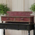 Primitive Aged Red Counter Shelf Vintage Look Farmhouse Rustic Drawers Footed - The Primitive Pineapple Collection