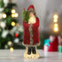 Primitive Christmas 8" Primitive Belsnickle Deep Red Velvet Santa Claus - The Primitive Pineapple Collection