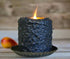Primitive/Country Handcrafted Electric Hearth Candle Blueberry 5" x 4&