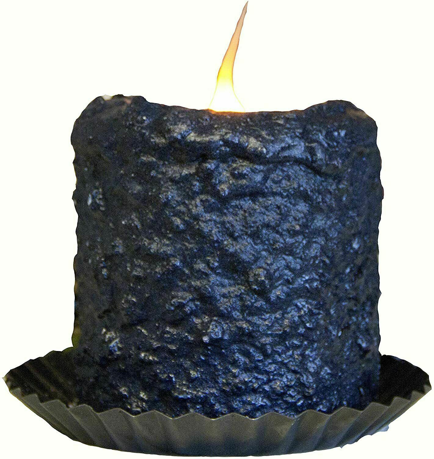 Primitive/Country Handcrafted Electric Hearth Candle Blueberry 5" x 4&