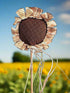Primitive/Farmhouse Handmade Homespun Sunflower Stems 16”x6" - The Primitive Pineapple Collection