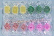Mini Glitter Hard Candy Ornaments 12 pcs Crafts/Christmas Decor - The Primitive Pineapple Collection