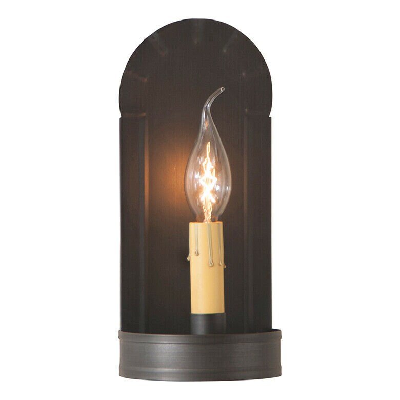 Primitive/country farmhouse rustic tin fireplace sconce kettle black - The Primitive Pineapple Collection
