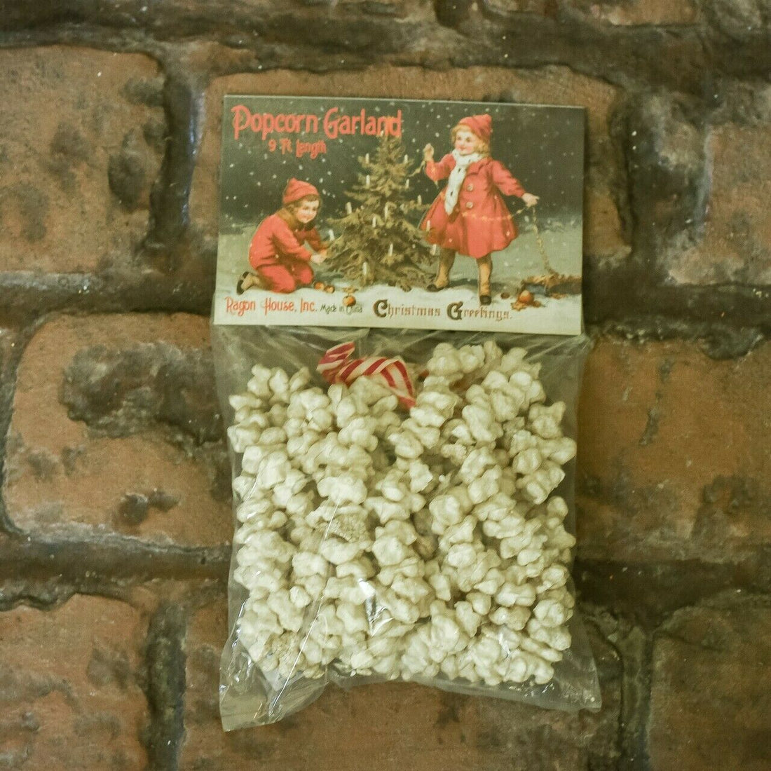 Primitive Farmhouse Popcorn Garland Christmas 9 foot - The Primitive Pineapple Collection