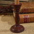 Primitive Colonial Aged Burgundy Taper Candle Holder 5.5" - The Primitive Pineapple Collection