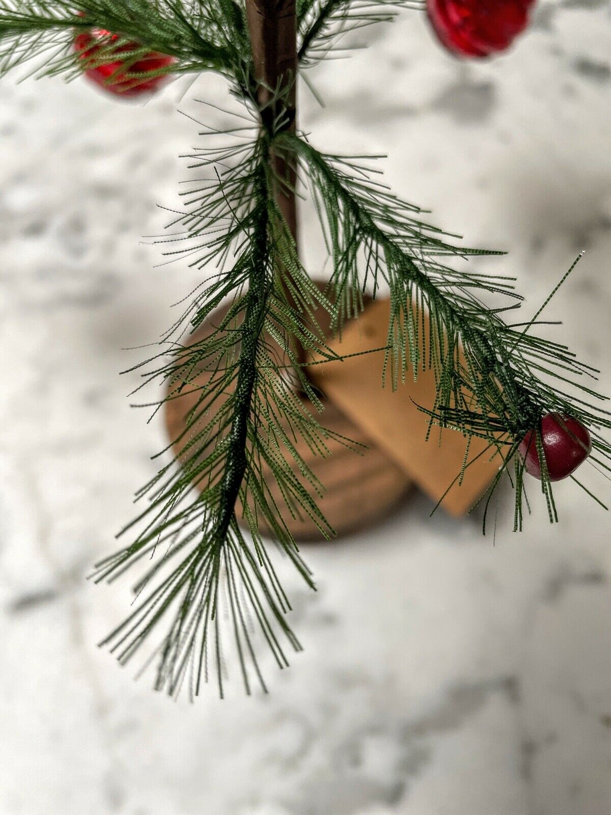 Primitive Farmhouse 13" Red Berry Feather Tree Country Craft - The Primitive Pineapple Collection