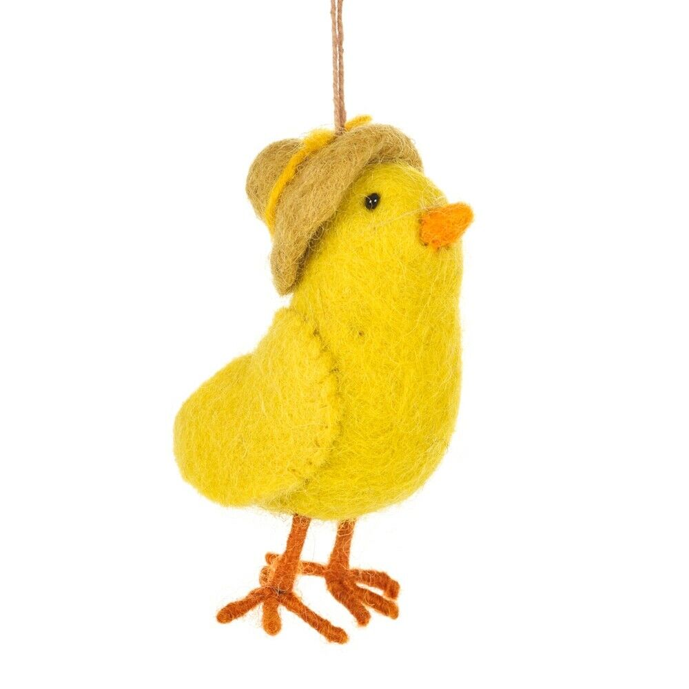 Primitive Folk Art Handmade Felted Easter Chirpy Chicks Ornaments 3 styles - The Primitive Pineapple Collection