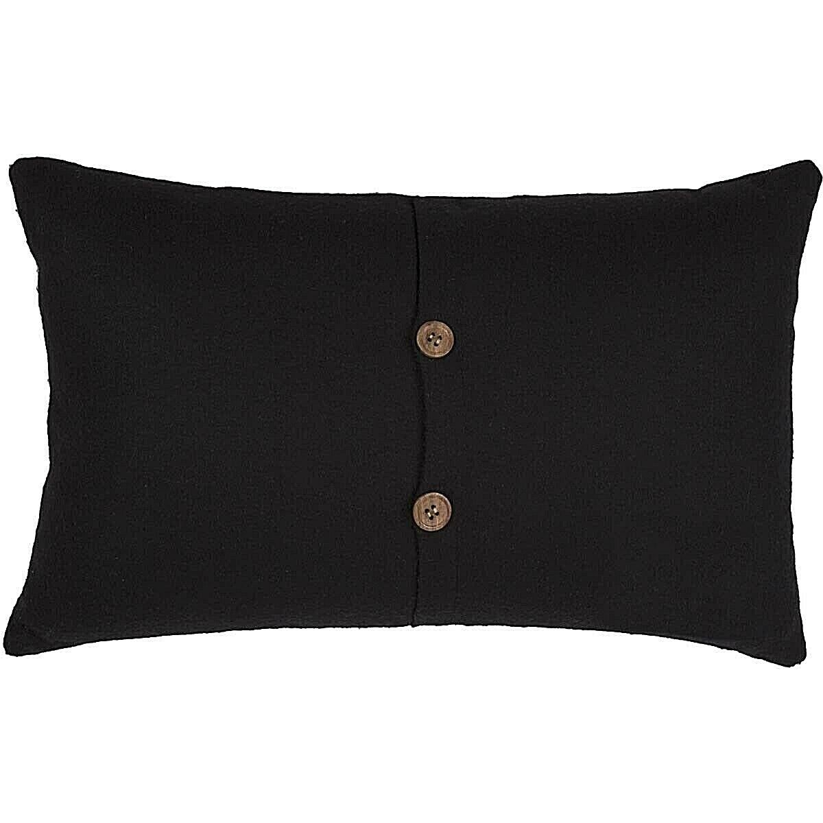 Primitive/Farmhouse 22"x14" Blessings Pillow Black Appliqued Felt - The Primitive Pineapple Collection