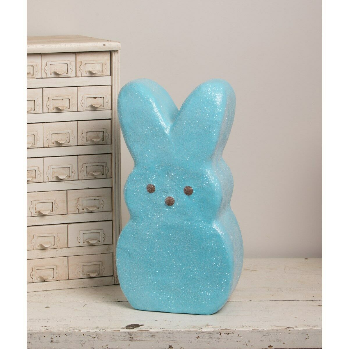 Bethany Lowe Easter Spring Large Pink or Blue Peep Easter Bunny PEO440 18" - The Primitive Pineapple Collection