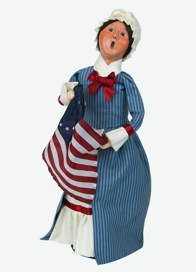 Primitive Collectable Byers Choice Betsy Ross Caroler New 554W - The Primitive Pineapple Collection