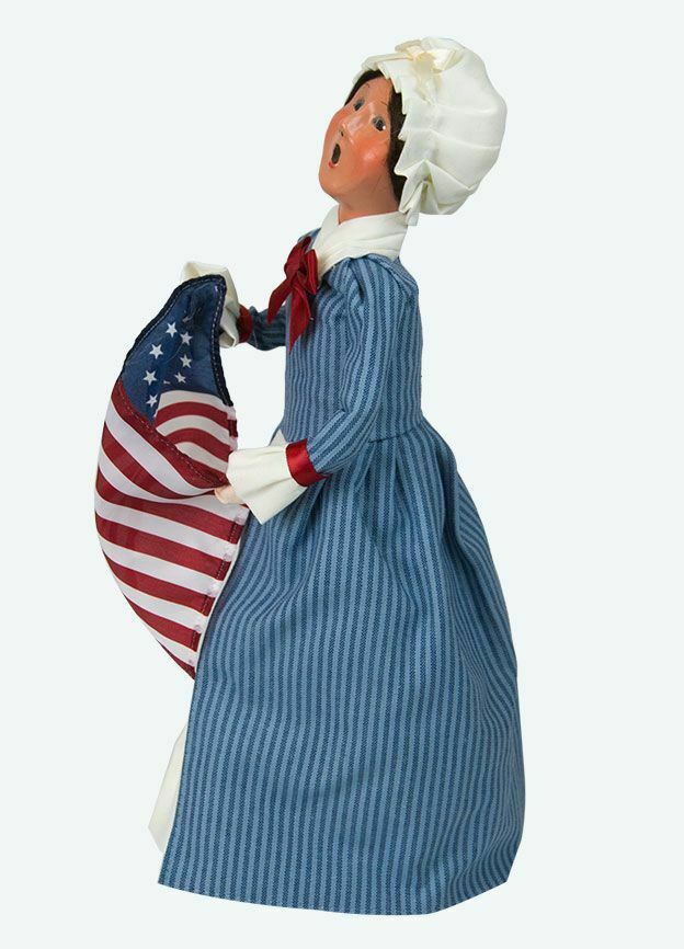 Primitive Collectable Byers Choice Betsy Ross Caroler New 554W - The Primitive Pineapple Collection