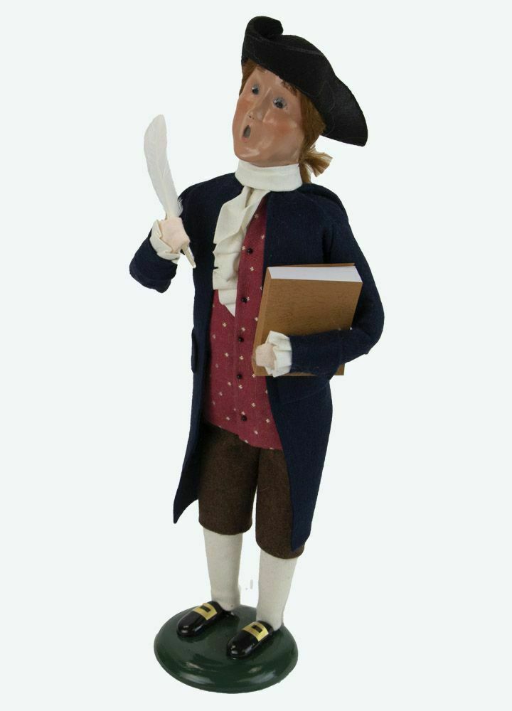 Primitive Collectable Byers Choice Thomas Jefferson 570 New - The Primitive Pineapple Collection