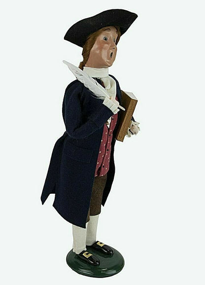 Primitive Collectable Byers Choice Thomas Jefferson 570 New - The Primitive Pineapple Collection