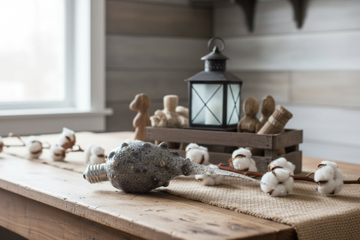 Primitive Farmhouse Hand-dipped Scented Country Home Bulb - The Primitive Pineapple Collection