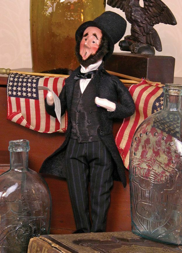 Primitive Byers Choice Historical Abraham Lincoln 564 Caroler - The Primitive Pineapple Collection