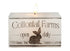 Primitive Farmhouse Rectangle Cottontail Farms Flicker LED Candle 5" x 3" x 3" Timer - The Primitive Pineapple Collection