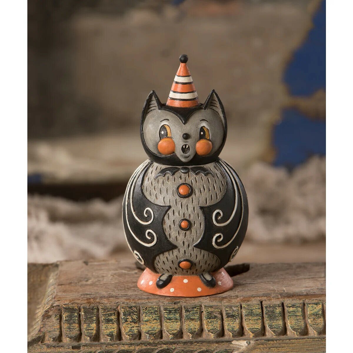 Bethany Lowe Halloween Batty Baxter Spooks Jar JP0381 Johanna Parker - The Primitive Pineapple Collection