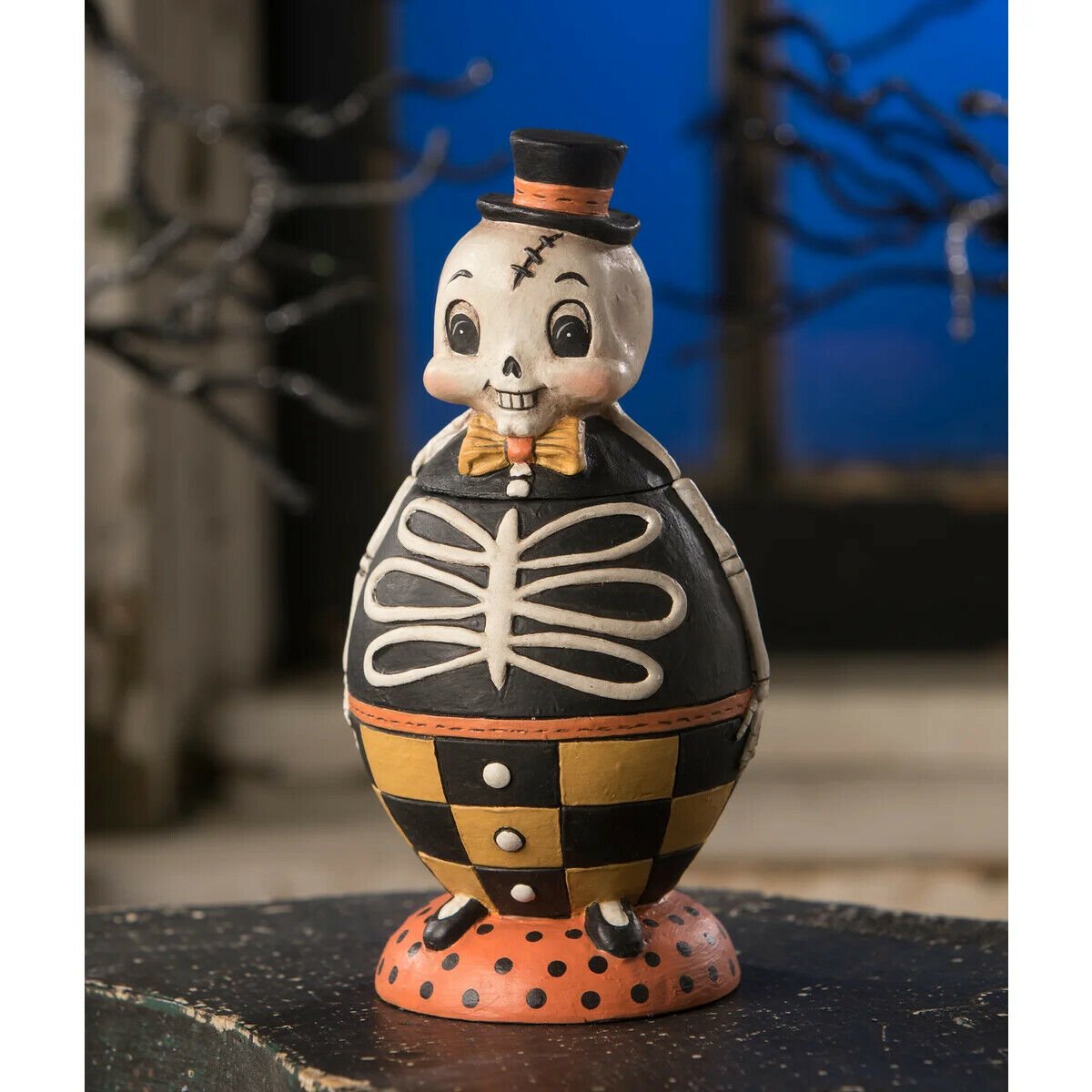 Bethany Lowe Halloween Silly Bones Spook Jar JP9236 Johanna Parker - The Primitive Pineapple Collection