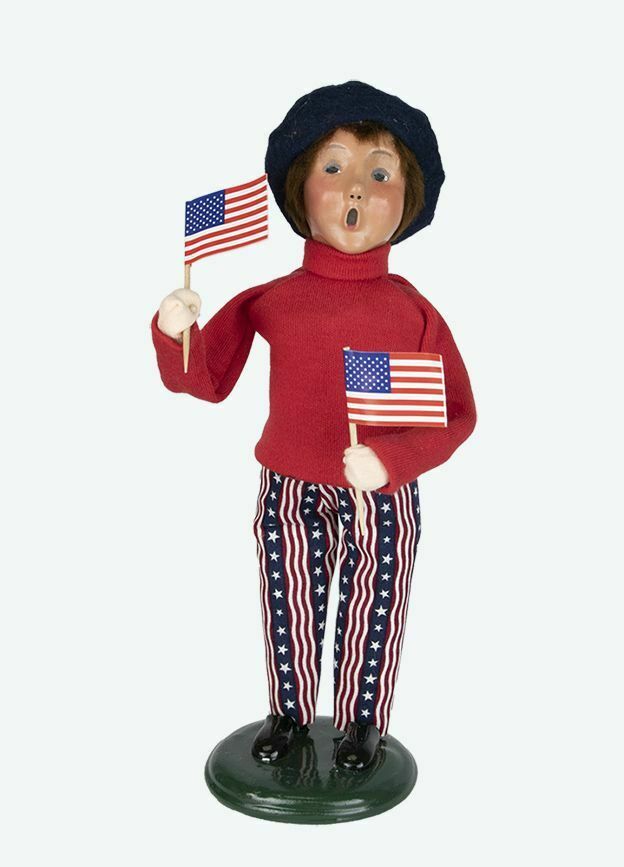 Colonial Byers Choice Patriotic Boy 5146 Authorized Dealer - The Primitive Pineapple Collection