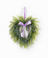 Primitive Farmhouse 2 pc 10" Lavender Heart Wreaths - The Primitive Pineapple Collection