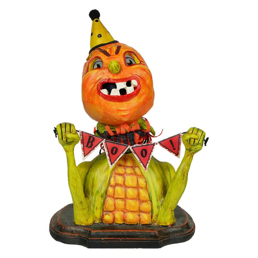 ESC Halloween Pumpkin Nodder Jorge de Rojas 43028 - The Primitive Pineapple Collection