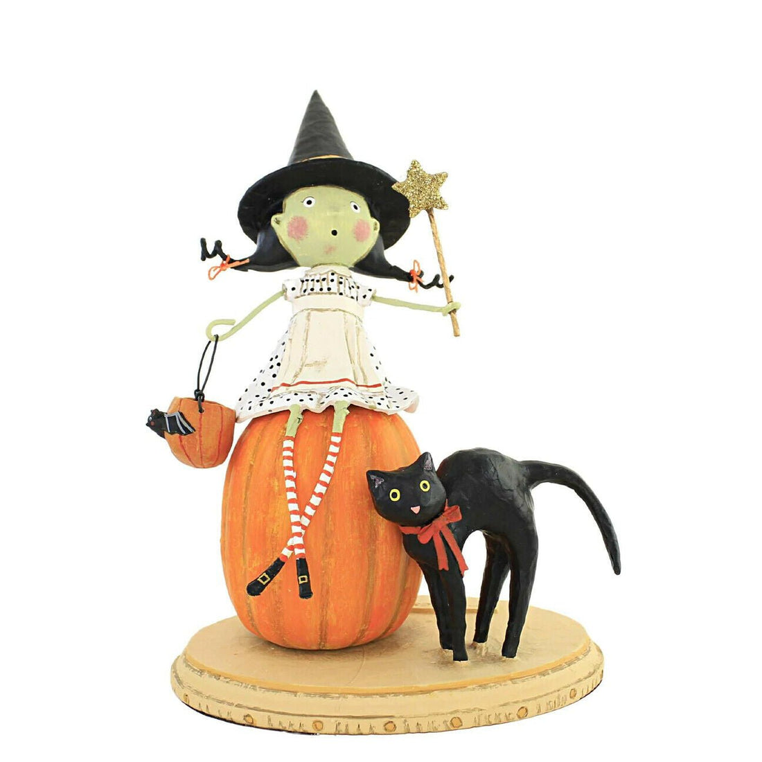ESC Halloween Bewitched Black Cat and Witch Lori Mitchell 14474 - The Primitive Pineapple Collection
