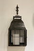 Primitive Colonial General Store Pillar Candle Lantern 12" Early American - The Primitive Pineapple Collection