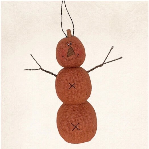 Primitive Honey and Me Halloween Fabric Jack-O-Lantern Ornament 51/2" - The Primitive Pineapple Collection