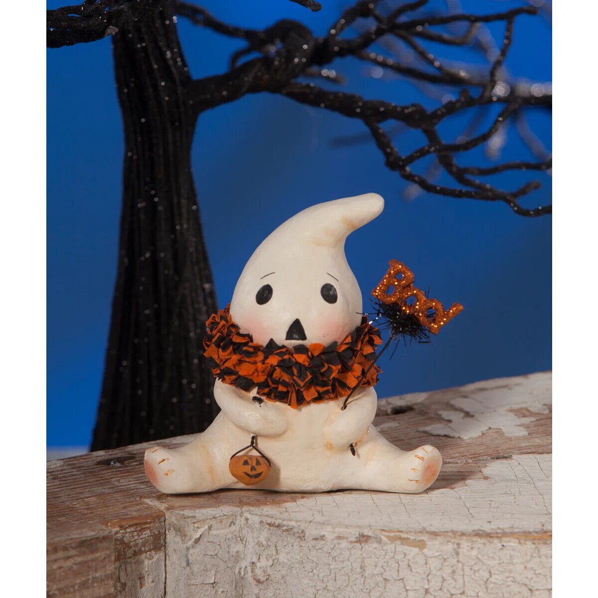 Bethany Lowe Halloween Boo Ghostie MA7965 Michelle Allen - The Primitive Pineapple Collection