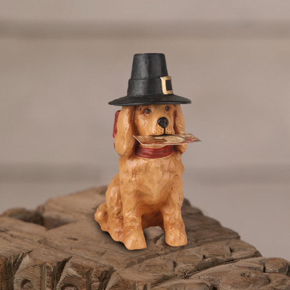 Bethany Lowe Fall Thanksgiving Pilgrim Dog TD7665 - The Primitive Pineapple Collection