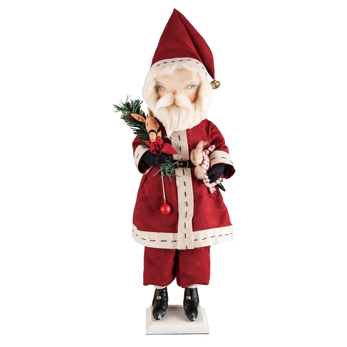 Christmas Gathered Traditions Sedrick Santa Joe Spencer 23" - The Primitive Pineapple Collection