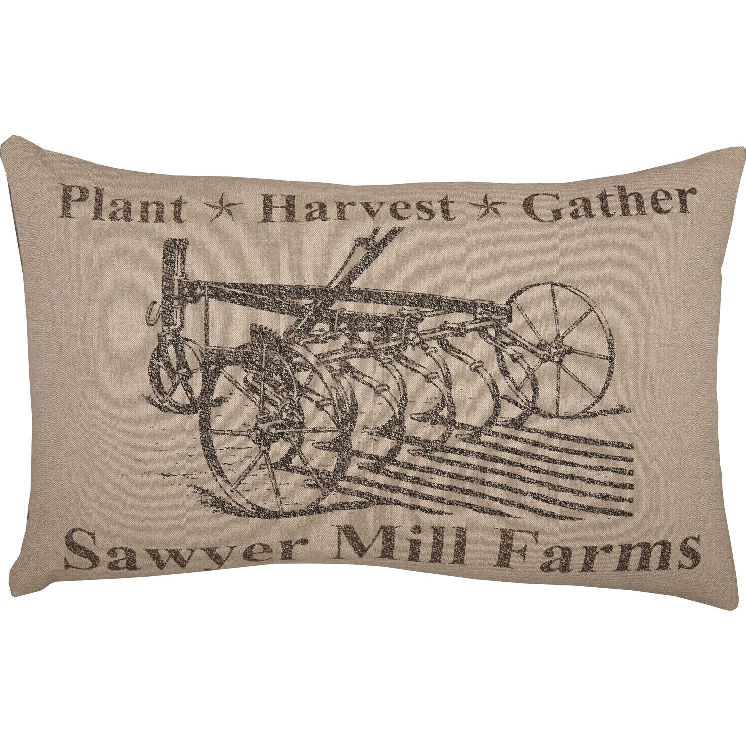 Primitive Farmhouse 14"x22" Plow Pillow Tan Fall Autumn Sawyer Mill - The Primitive Pineapple Collection