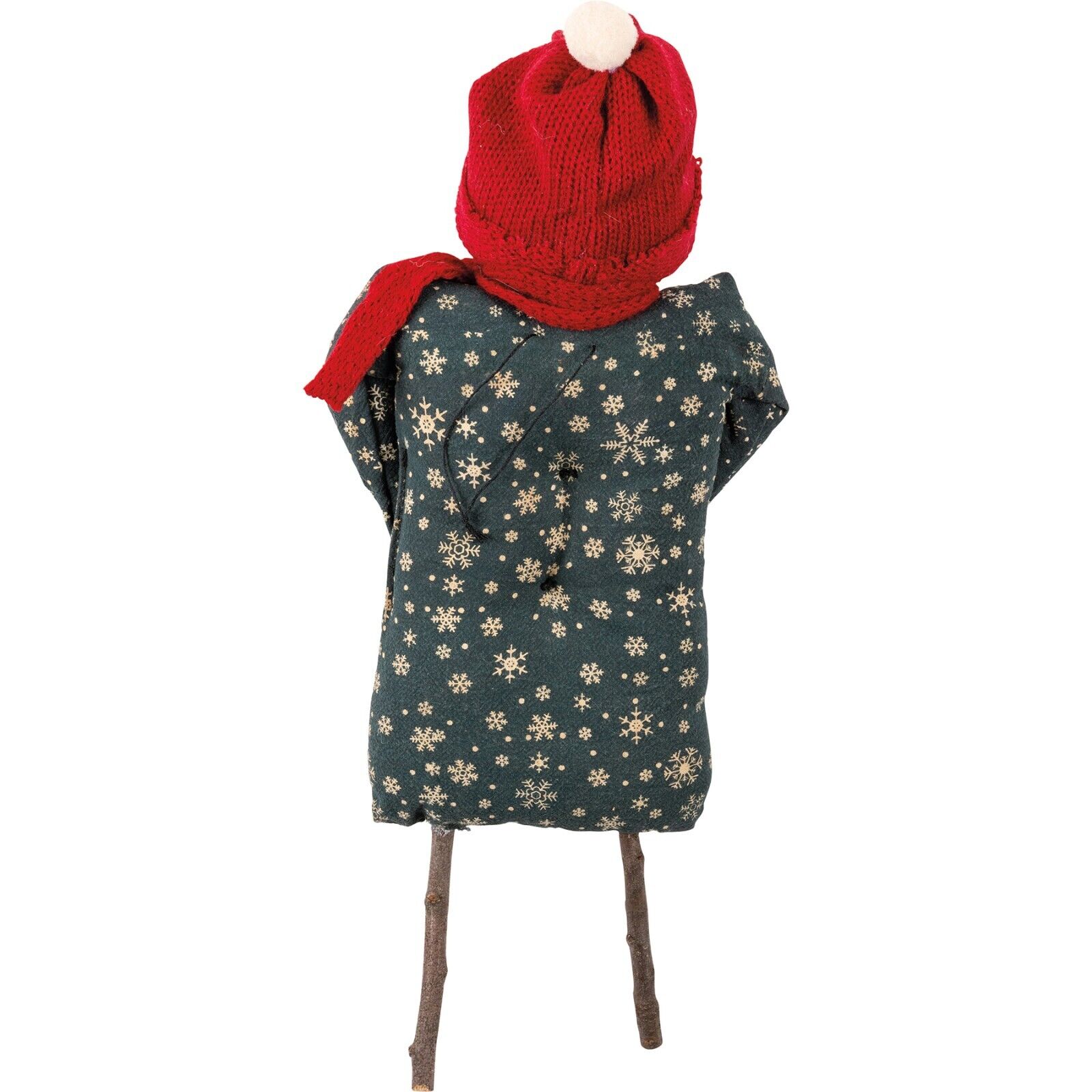 Primitive Country Christmas Sophia Snowman Doll Candy Cane - The Primitive Pineapple Collection