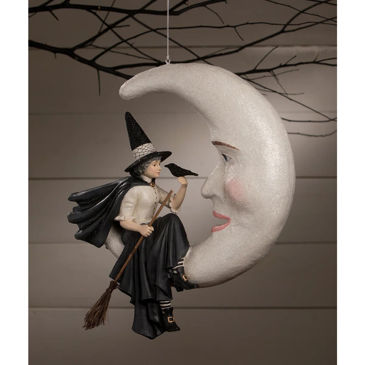 Bethany Lowe Halloween Bewitching Moon Witch TD1195 - The Primitive Pineapple Collection