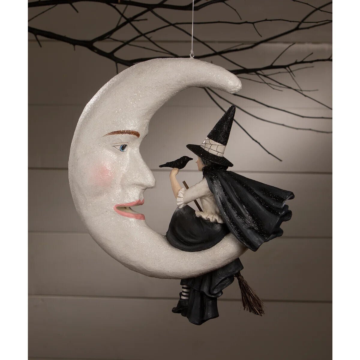 Bethany Lowe Halloween Bewitching Moon Witch TD1195 - The Primitive Pineapple Collection