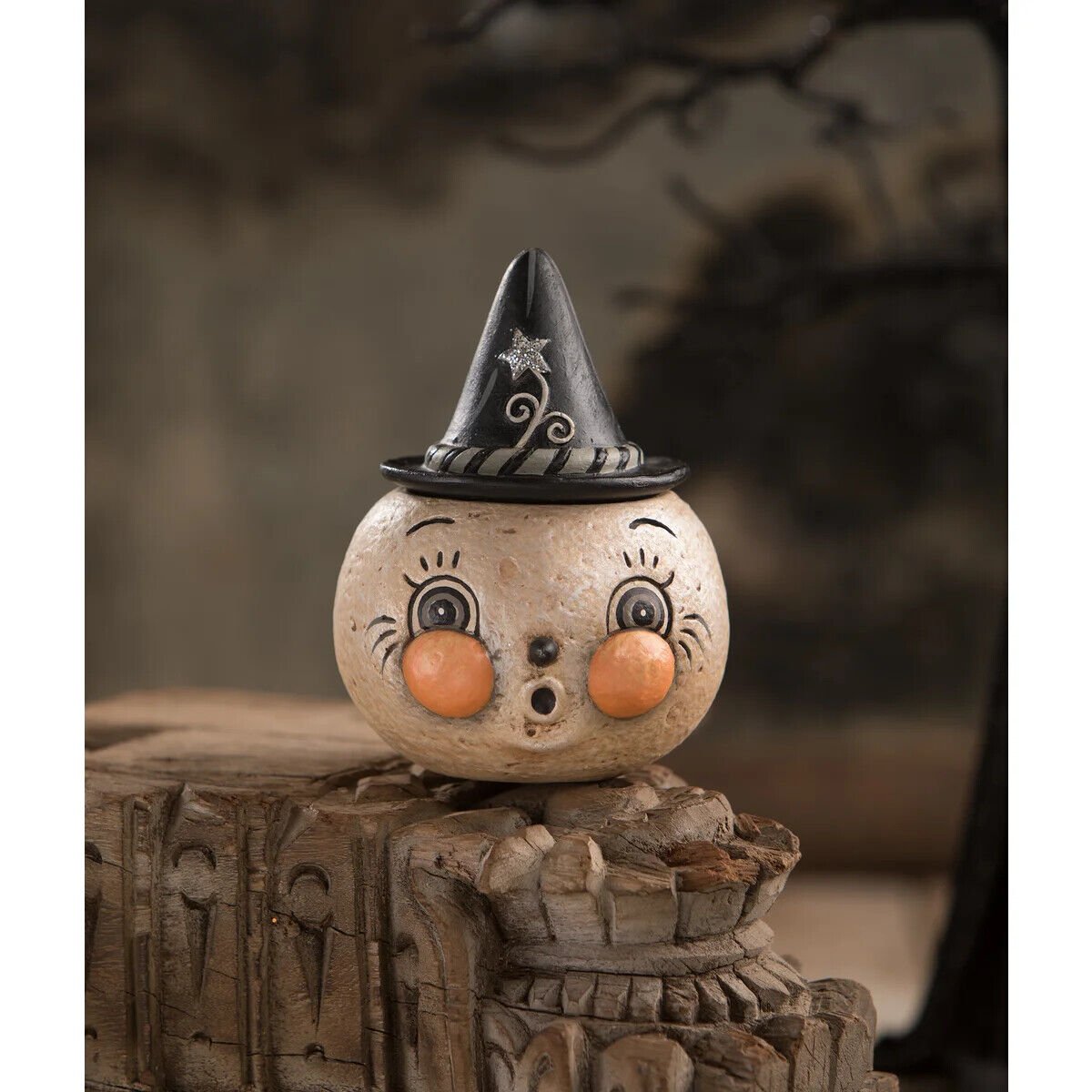 Bethany Lowe Halloween Star Wanda Luna Container JP1059 Johanna Parker - The Primitive Pineapple Collection