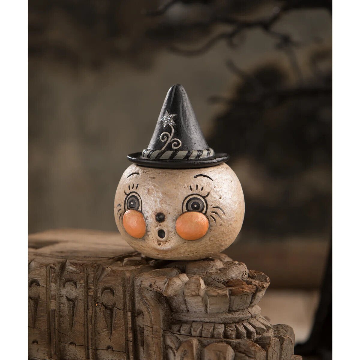 Bethany Lowe Halloween Star Wanda Luna Container JP1059 Johanna Parker - The Primitive Pineapple Collection