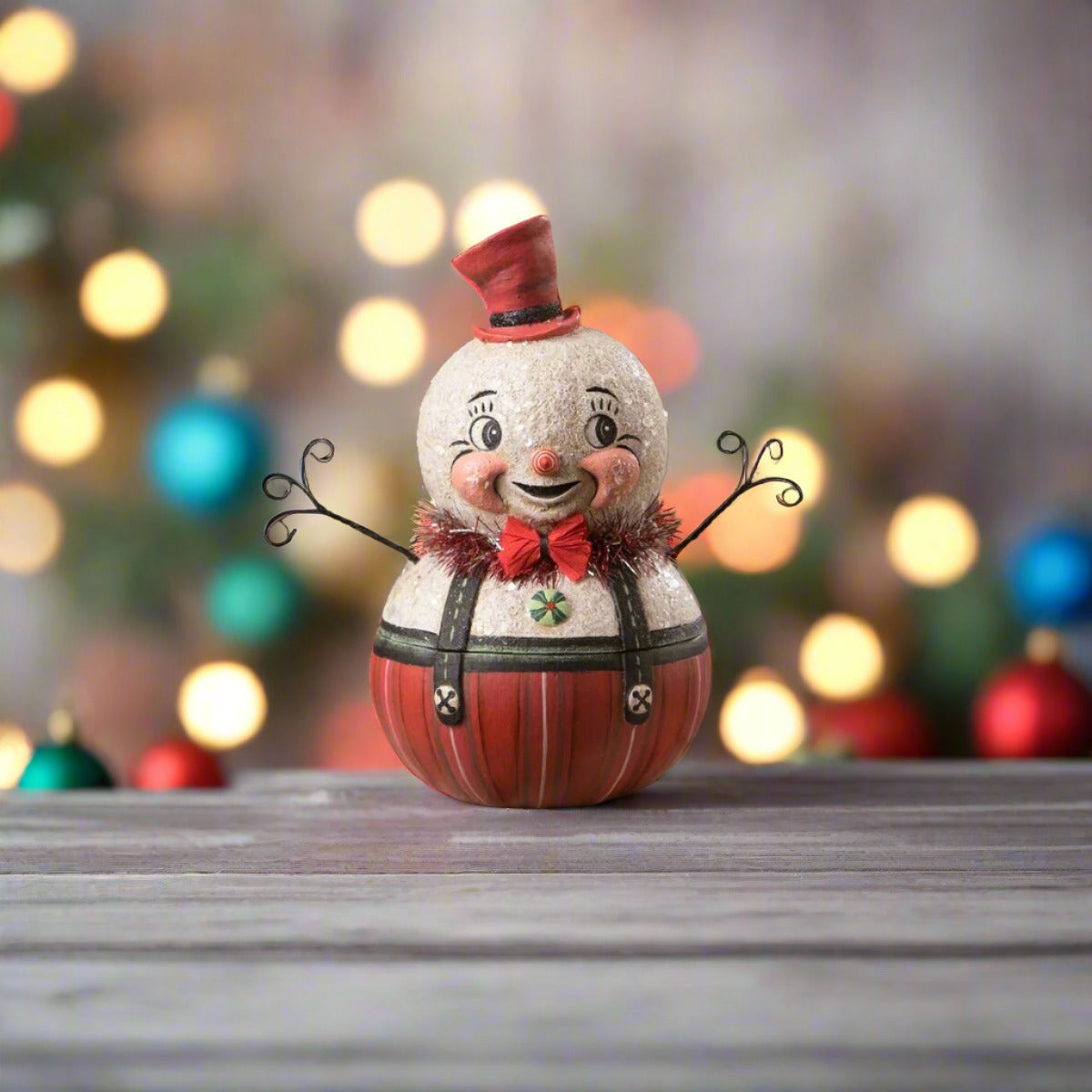 Bethany Lowe Christmas Freddy Frost Container JP1044 Johanna Parker - The Primitive Pineapple Collection